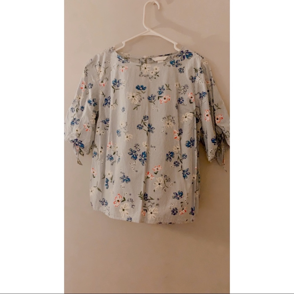 Floral & Stripes Blouse